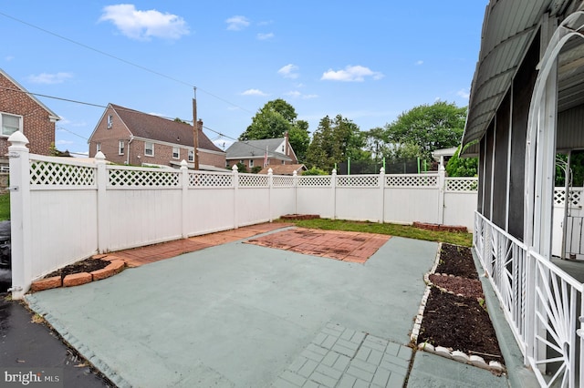 1112 Serrill Ave, Lansdowne, PA 19050 - fenced backyard with a patio area