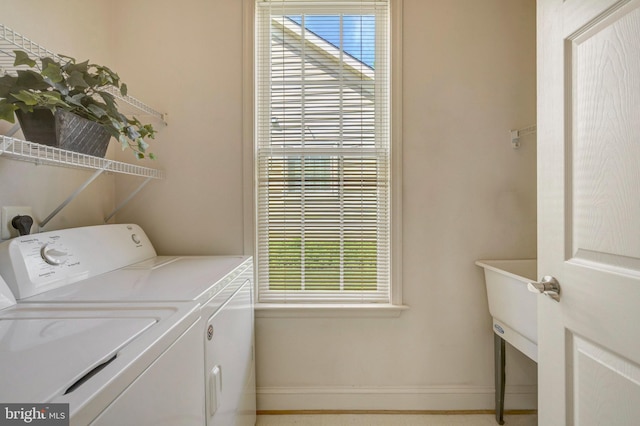 13854 Cinch Ln, Gainesville, VA 20155 - laundry room with independent washer and dryer and plenty of natural light