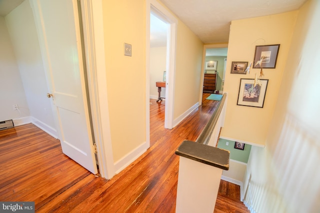 38 E Old Baltimore Pike, Media, PA 19063 - corridor featuring wood finished floors and an upstairs landing