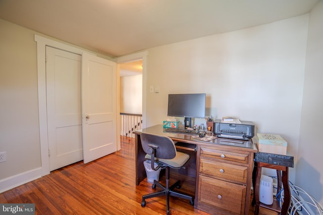38 E Old Baltimore Pike, Media, PA 19063 - office area with wood finished floors and baseboards