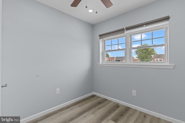 3647 Friar Rd, Philadelphia, PA 19154 - empty room featuring ceiling fan and wood finished floors