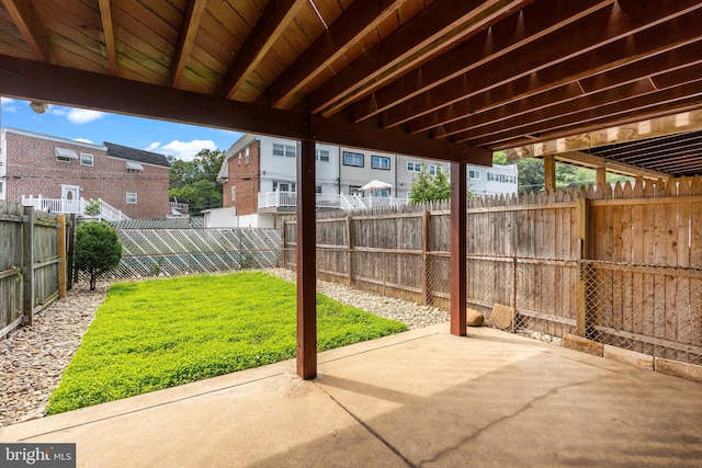 3647 Friar Rd, Philadelphia, PA 19154 - fenced backyard featuring a patio and a residential view