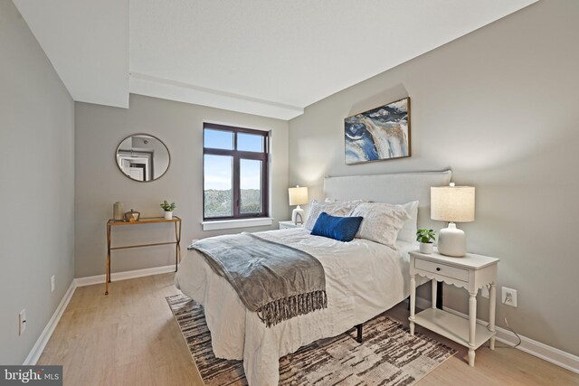 2400 Clarendon Blvd Unit 811, Arlington, VA 22201 - bedroom featuring light wood-style floors and baseboards