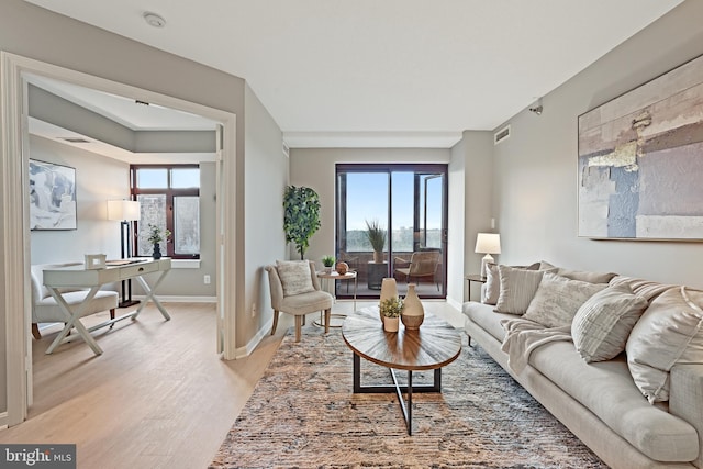 2400 Clarendon Blvd Unit 811, Arlington, VA 22201 - living area with light wood finished floors and an office area