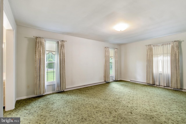 418 1st Ave, Clearfield, PA 16830 - carpeted empty room featuring baseboard heating and baseboards