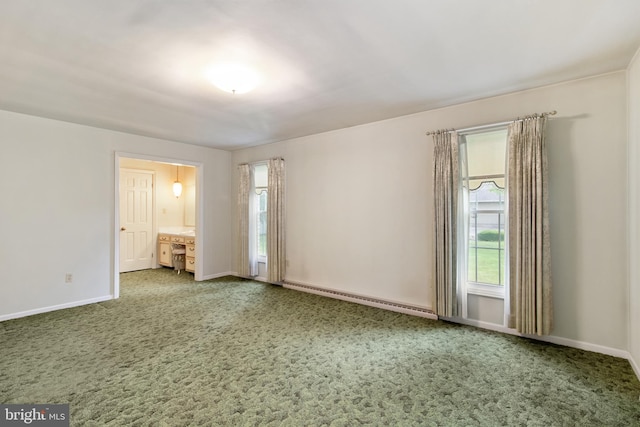 418 1st Ave, Clearfield, PA 16830 - unfurnished room featuring a baseboard heating unit and carpet floors