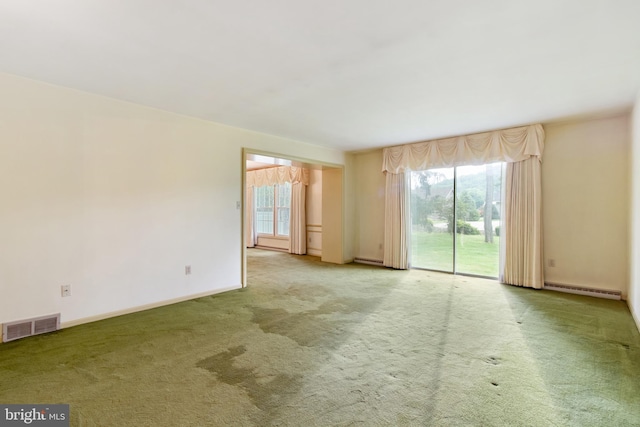 418 1st Ave, Clearfield, PA 16830 - empty room featuring baseboard heating and carpet floors