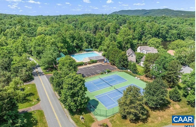 220 Buttercup Ln, Charlottesville, VA 22902 - drone / aerial view of a forest and a pool