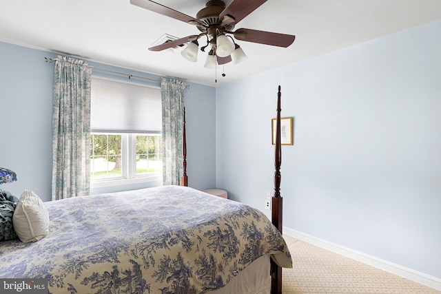 1512 Marsh Rd, Wilmington, DE 19803 - carpeted bedroom with baseboards and a ceiling fan
