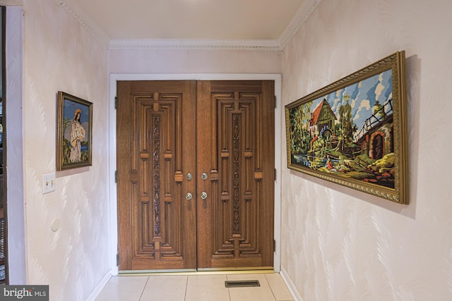 7119 Pheasant Cross Dr, Baltimore, MD 21209 - tiled entrance foyer featuring baseboards
