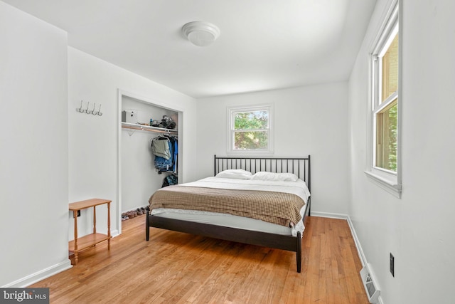 7918 Wicker Ln, La Plata, MD 20646 - bedroom with light wood-style floors and a closet