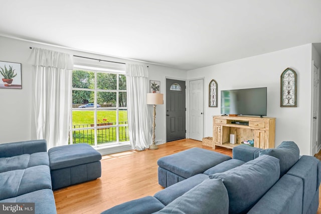 7918 Wicker Ln, La Plata, MD 20646 - living room with wood finished floors