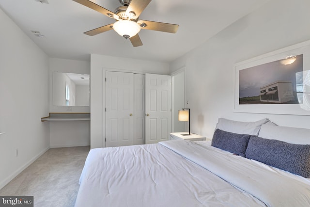 925 Barron Ave, Baltimore, MD 21221 - carpeted bedroom featuring a closet and a ceiling fan