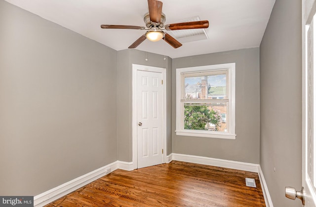 4352 Sheldon Ave, Baltimore, MD 21206 - empty room featuring wood finished floors and a ceiling fan
