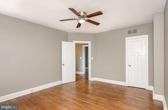 4352 Sheldon Ave, Baltimore, MD 21206 - unfurnished room with a ceiling fan and light wood-style flooring