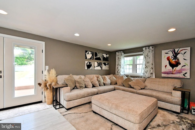 1437 Hilltop Rd, Pottstown, PA 19464 - living room with recessed lighting and wood finished floors
