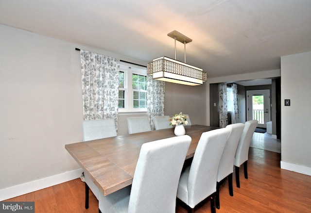 1437 Hilltop Rd, Pottstown, PA 19464 - dining space with baseboards and wood finished floors