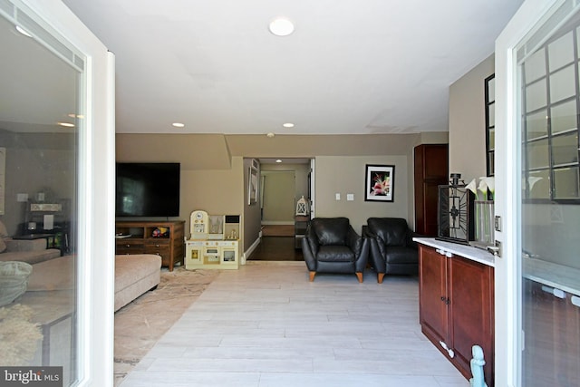 1437 Hilltop Rd, Pottstown, PA 19464 - living area featuring recessed lighting and light wood-style floors