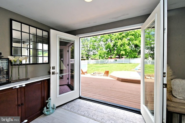 1437 Hilltop Rd, Pottstown, PA 19464 - entryway with plenty of natural light and light wood finished floors