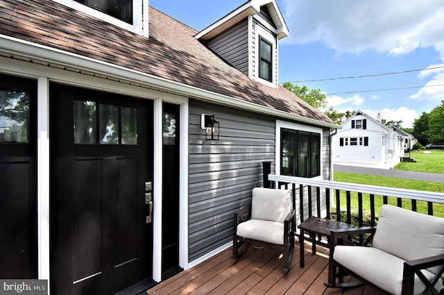 1437 Hilltop Rd, Pottstown, PA 19464 - deck featuring a yard