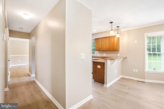 7 Somerset Ct, Annapolis, MD 21403 - corridor with light wood-style flooring