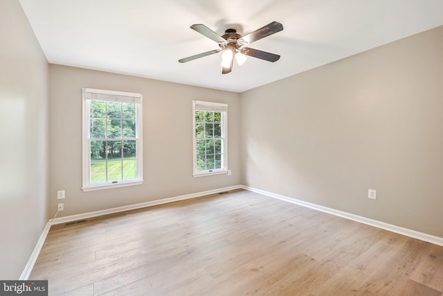 7 Somerset Ct, Annapolis, MD 21403 - spare room featuring light wood-type flooring and ceiling fan