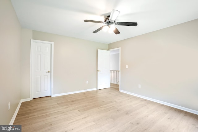 7 Somerset Ct, Annapolis, MD 21403 - unfurnished bedroom featuring light wood-style floors and a ceiling fan