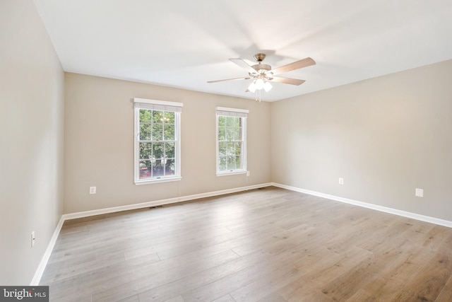 7 Somerset Ct, Annapolis, MD 21403 - spare room with a ceiling fan and light wood-style flooring