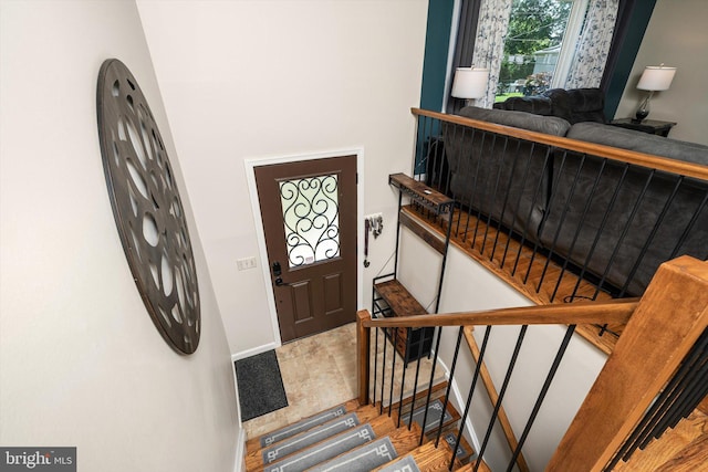 5 Wisteria Ln, Hamilton, NJ 08690 - foyer with baseboards and stairs