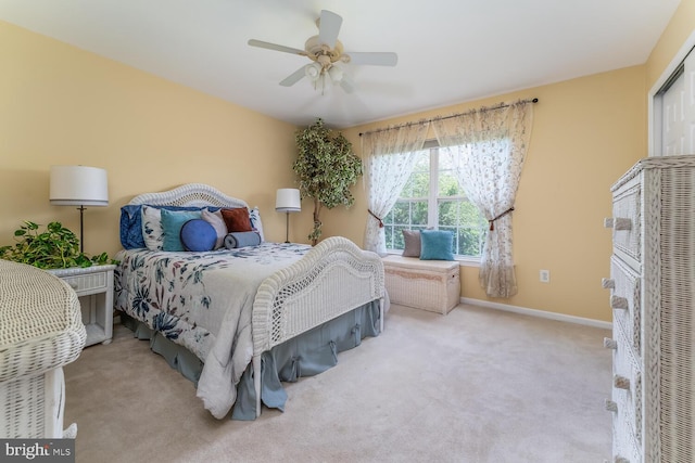 17 Paddock Ln, Flemington, NJ 08822 - carpeted bedroom with baseboards and ceiling fan