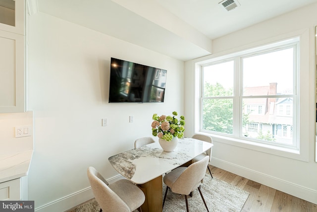 2517 Ontario Rd NW Unit Ph7, Washington, DC 20009 - dining space with baseboards and light wood-style flooring