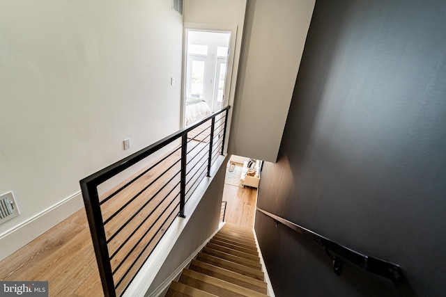 2517 Ontario Rd NW Unit Ph7, Washington, DC 20009 - stairway with wood finished floors