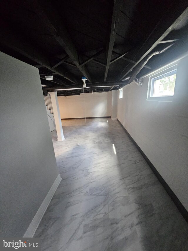 1608 Howard, Baltimore, MD 21221 - below grade area with baseboards