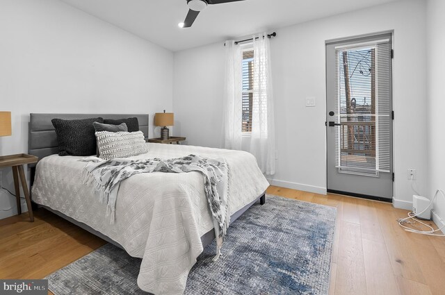 3306 E Lombard St, Baltimore, MD 21224 - bedroom featuring wood finished floors and ceiling fan