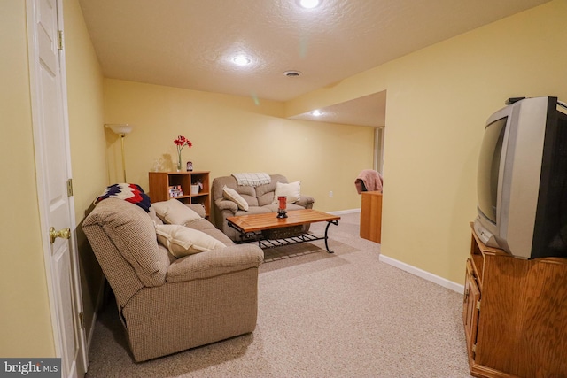 365 Charles Cir, Hellam, PA 17406 - carpeted living room featuring recessed lighting and a textured ceiling