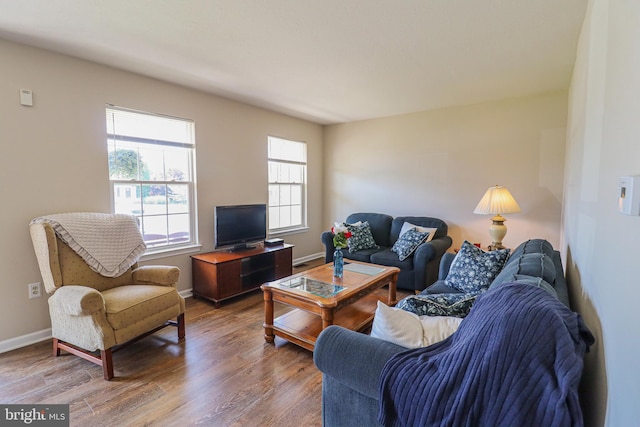 365 Charles Cir, Hellam, PA 17406 - living room featuring wood finished floors and baseboards