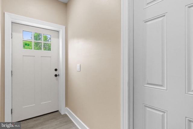 2839 N 9th St, Philadelphia, PA 19133 - entryway featuring baseboards and light wood-type flooring
