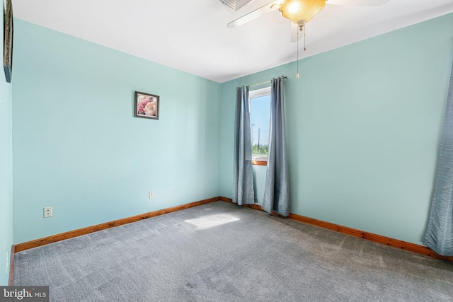 942 Paul St, Gloucester City, NJ 08030 - unfurnished room featuring a ceiling fan and carpet flooring