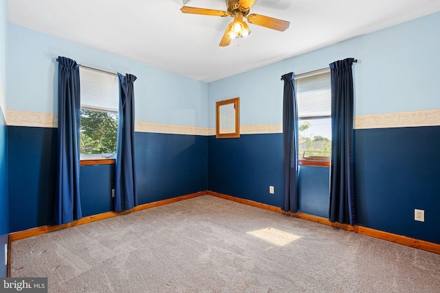 942 Paul St, Gloucester City, NJ 08030 - empty room with carpet floors and ceiling fan
