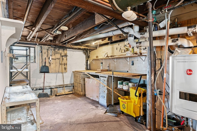 942 Paul St, Gloucester City, NJ 08030 - basement featuring a workshop area and concrete block wall