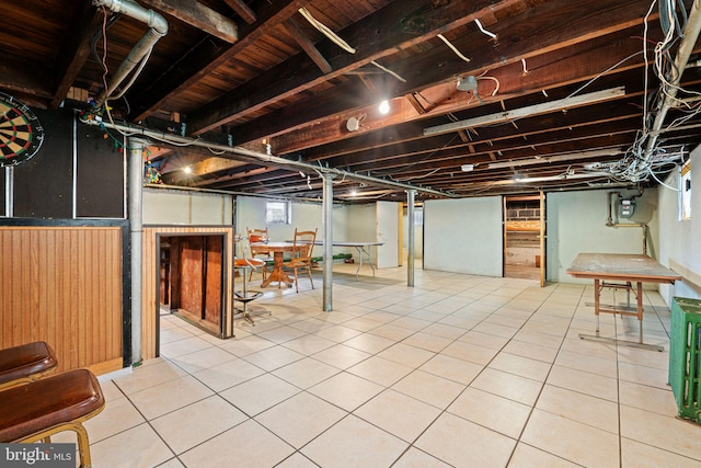942 Paul St, Gloucester City, NJ 08030 - basement with healthy amount of natural light and tile patterned flooring