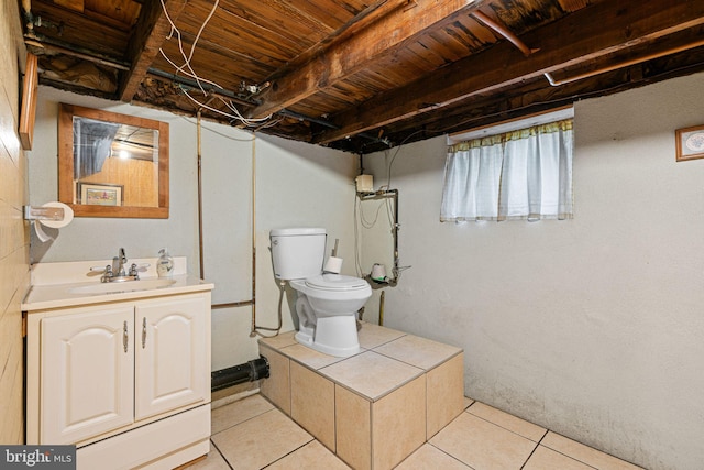 942 Paul St, Gloucester City, NJ 08030 - bathroom featuring tile patterned flooring and vanity
