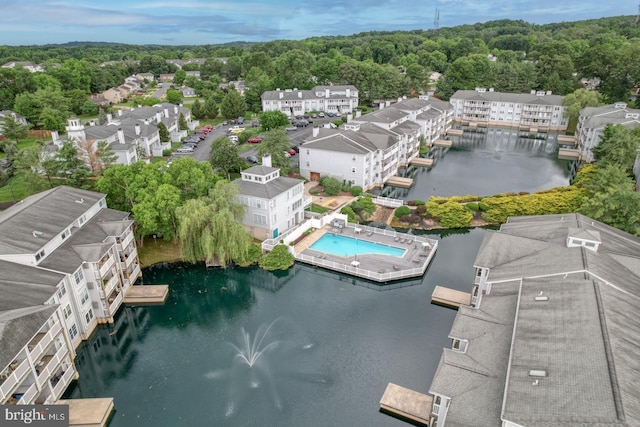 2902 Waters Edge Dr Unit 261, Newark, DE 19702 - aerial view of a large body of water and a forest
