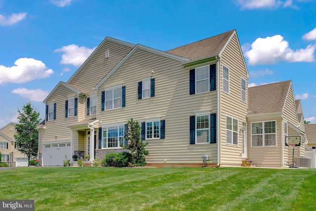 3017 Bainbridge Dr, Lansdale, PA 19446 - view of front of home featuring a front lawn, an attached garage, and a shingled roof