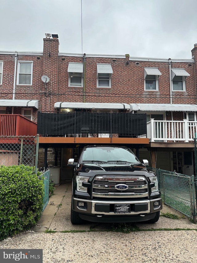 3432 Hartel Ave, Philadelphia, PA 19136 - rear view of house with brick siding