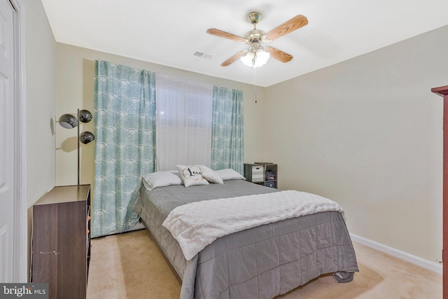 29 Cedar Dr, Sterling, VA 20164 - bedroom featuring light carpet and ceiling fan
