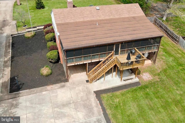 29 Cedar Dr, Sterling, VA 20164 - view from above of property