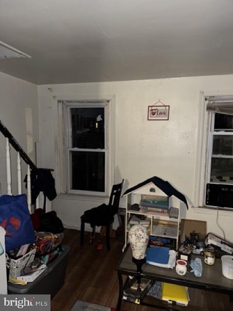 3230 N Lee St, Philadelphia, PA 19134 - interior space featuring attic access and wood finished floors