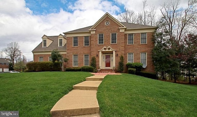 2407 Lellah Ct, Dunn Loring, VA 22027 - view of front of house with brick siding and a front lawn