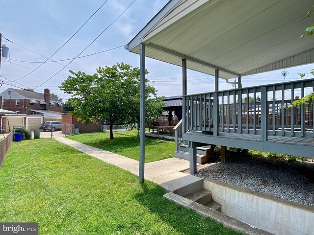 2634 Yorkway, Baltimore, MD 21222 - view of green lawn featuring a deck